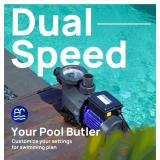 $338 PSP150AD 1.5 HP 115V Pool Pump Dual Speed, 4795 GPH