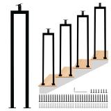 4 Pack U Shape 36" Stair Balusters with Adjustable Top Bracket for Staircase Interior, Baluster for Stair Handrail Indoor Steps by LukLoy