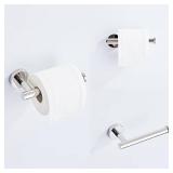 Chrome Bathroom Hardware Set 10 Piece with Towel Racks for Bathroom, SUS304 Stainless Steel Bath Towel Bar Set, 24 Inch Wall Mounted Accessories Kit