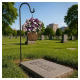 Sympathy Silks Artificial Flowers - Pink and Purple Garden Mums Hanging Basket