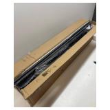 $120 Queen Size Bed Frame with LED Lights, USB Type C Charging Headboard, Black Metal Platform Bed with Storage Shelf, Noise Free Design, No Box Spring Needed