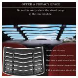 $166 Matte Black Rear & Side Window Louver Windshield Sunshade Cover with GT Lambo Style Sedan 4-Door for Honda Accord 2013-2017