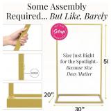 Gold Wedding Welcome Sign Stand with Holder - Elegant Metal Easel Display for Seating Chart, Reception Signs, Welcome Board - 30+ Customizable designs for Baby, Bridal Shower - Versatile Party Sign Ho