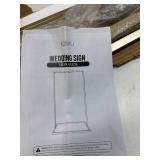 Gold Wedding Welcome Sign Stand with Holder - Elegant Metal Easel Display for Seating Chart, Reception Signs, Welcome Board - 30+ Customizable designs for Baby, Bridal Shower - Versatile Party Sign Ho
