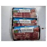 3x 12oz Farmland Double SmokedDouble Thick Cut Bacon