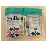 2x 14oz Zen Basil Organic Basil Seeds