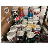 Variety of Pop in Cans