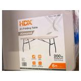 HDX 6ft Folding Table - Almond