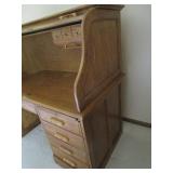 S-Curve Rolltop Computer Desk