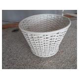 Vintage Wicker Plant Stand, Basket