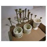Candle Holders w/ Brass