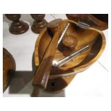 Wooden Bowls, Candle Holders