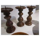 Wooden Bowls, Candle Holders