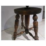 Antique Organ Stool, Claw & Ball Feet