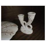 Red Wing Console Bowl, Frog, Candle Holders