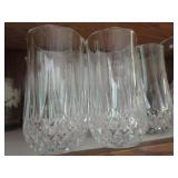 Tumblers, Cristal & Painted Daisy