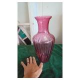 3- Cranberry Glass Pieces