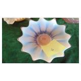 Pink Iridescent Pieces, Wedding Bowl, Heirloom Fostoria Candle Holder and Bowl