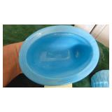 Light Blue Nesting Rabbit Dish