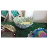 5- Iridescent Glass Pieces