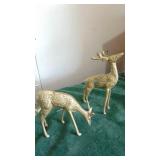 2 Brass Deer and Rocking Horse