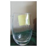 3- Clear Glass Vases, some are Signed on Bottom