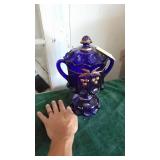 Large Colbert Blue Covered Candy Dish, Very Nice!!