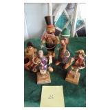 Wood and Paper Mache Figures