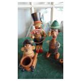 Wood and Paper Mache Figures