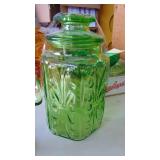 3-Pieces of Green Glass