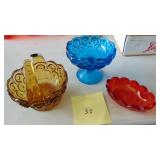3-Pieces of Assorted Moon and Star Glass
