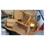 Wicker Chair and Baskets
