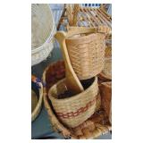 Wicker Chair and Baskets