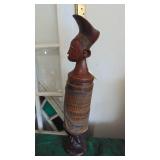 Mangbetu Figured Carved Wood Box