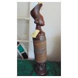 Mangbetu Figured Carved Wood Box