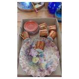 Demitasse Set and Handmade Printed Plate