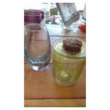 3 Pieces of Art Glass, One Signed Jon Offutt Piece