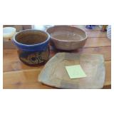 3-Pottery Pieces, 1 -asis