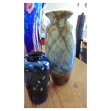 Assorted Vases, Holmguard and Other Signed Vase