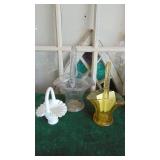 3- Various Glass Baskets