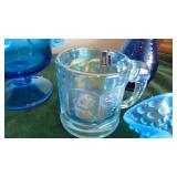 Assorted Blue Glass Pieces