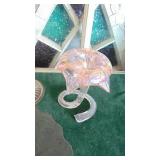 3- Pink Glass Pieces