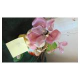 Gainsborough Glass Flower Light in Figural Pot. 1 Leaf is asis
