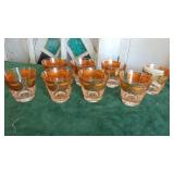 Set of 8 Retro Low-Ball Glasses