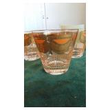 Set of 8 Retro Low-Ball Glasses