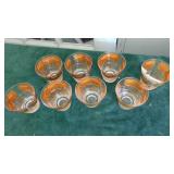 Set of 8 Retro Low-Ball Glasses