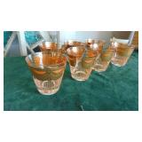Set of 8 Retro Low-Ball Glasses