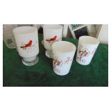 Assorted Frosted and Clear Glass Items