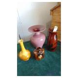 Assorted Pottery Vases, 3 Pieces of Haeger