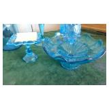 Assorted Blue Glass Pieces